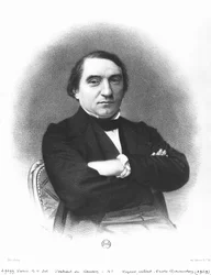 Ernest Renan (1823-92) nach einem Foto von Pierre Petit